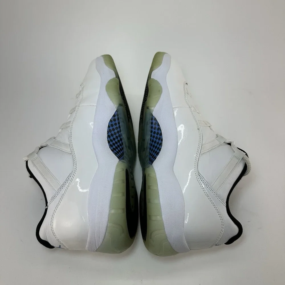 Nike Air Jordan 11 Retro Low Legend Blue Size 13 White AV2187-117 OG Box